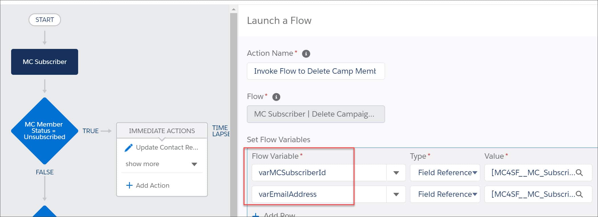 Configure Flow Variables in Process Builder