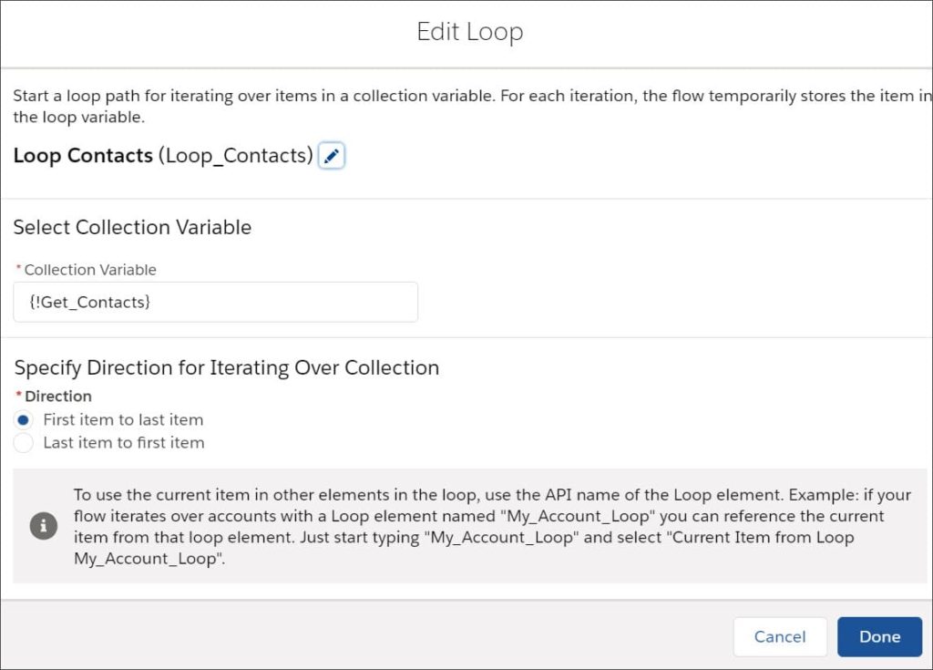 Loop Contacts